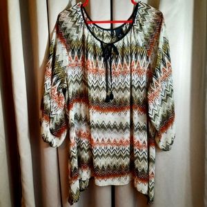 New Directions / Bold Earth Toned Blouse 3x